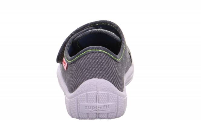 Superfit cinza bebês conta - chinelo com fecho de velcro JFFX107