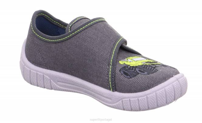 Superfit cinza bebês conta - chinelo com fecho de velcro JFFX107