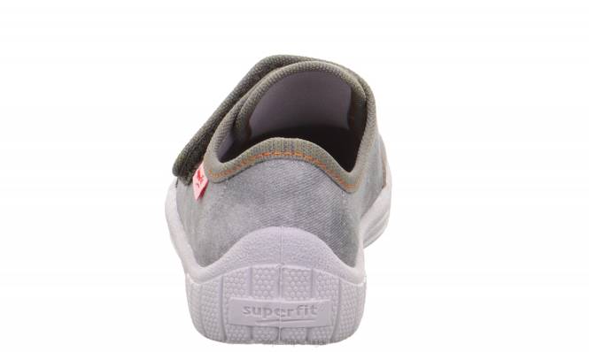 Superfit cinza bebês conta - chinelo com fecho de velcro JFFX39