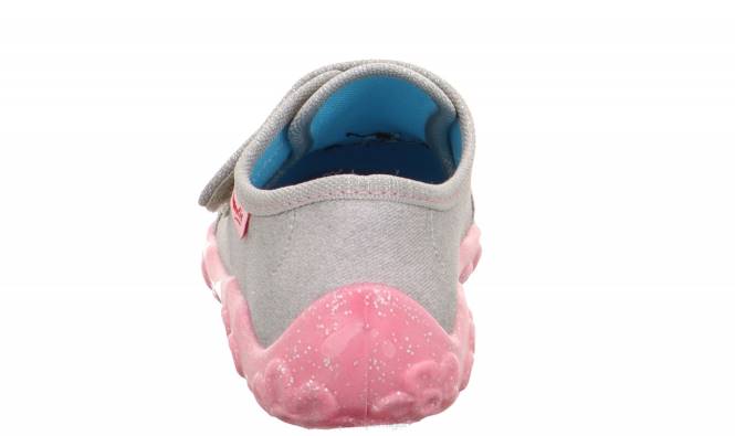 Superfit cinza claro bebês bonny - chinelo com fecho de velcro JFFX85