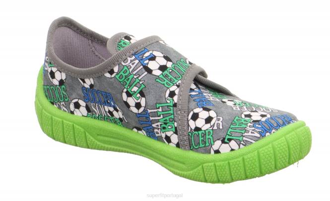 Superfit cinza/multicolorido bebês conta - chinelo com fecho de velcro JFFX97