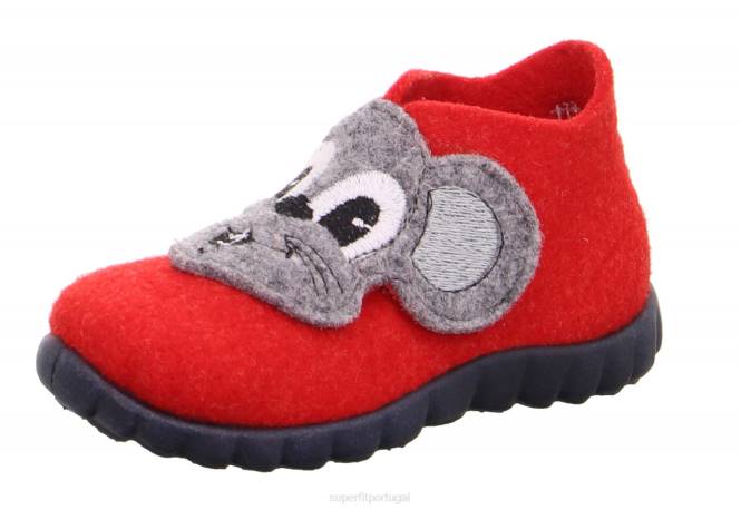 Superfit combinação vermelha bebês feliz - chinelo com fecho de velcro JFFX156