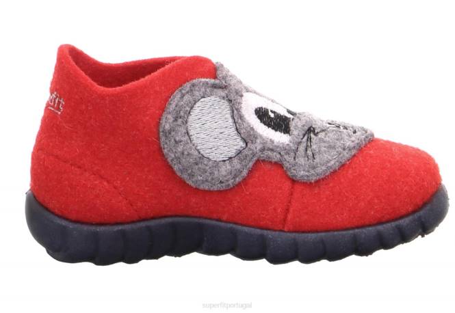 Superfit combinação vermelha bebês feliz - chinelo com fecho de velcro JFFX156