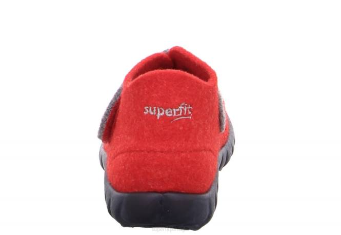 Superfit combinação vermelha bebês feliz - chinelo com fecho de velcro JFFX156