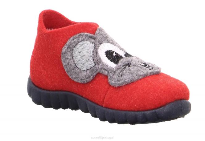 Superfit combinação vermelha bebês feliz - chinelo com fecho de velcro JFFX156