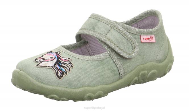 Superfit luz verde bebês bonny - chinelo com fecho de velcro JFFX49