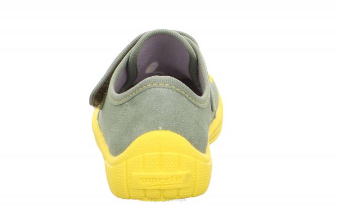 Superfit luz verde bebês conta - chinelo com fecho de velcro JFFX99