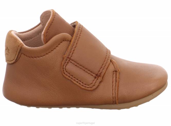 Superfit marrom bebês papageno - chinelo com fecho de velcro JFFX517
