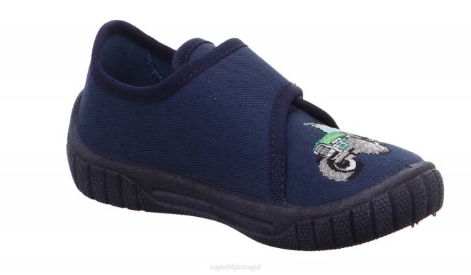 Superfit oceano bebês conta - chinelo com fecho de velcro JFFX22