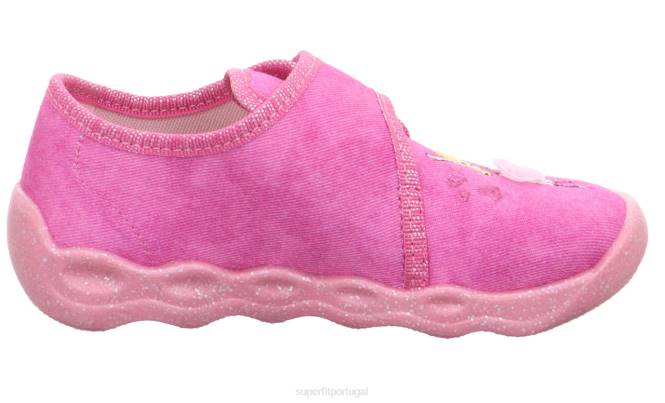 Superfit rosa bebês bubble - chinelo com fecho de velcro JFFX102