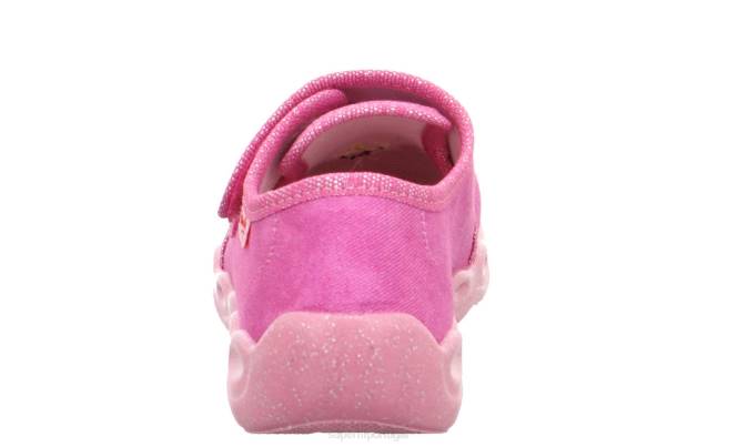 Superfit rosa bebês bubble - chinelo com fecho de velcro JFFX102