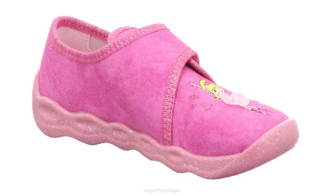 Superfit rosa bebês bubble - chinelo com fecho de velcro JFFX102
