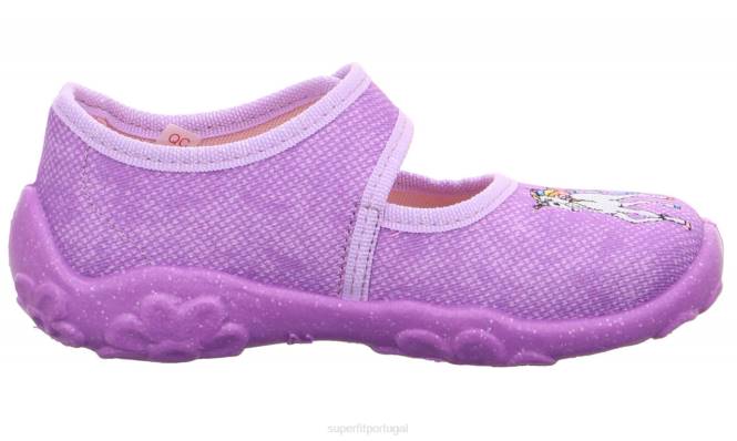 Superfit roxo bebês bonny - chinelo com fecho de velcro JFFX126