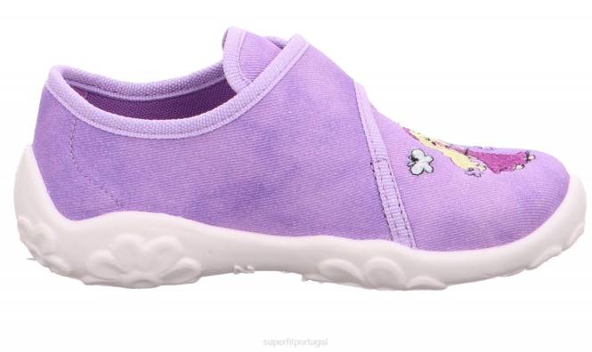 Superfit roxo bebês bonny - chinelo com fecho de velcro JFFX164