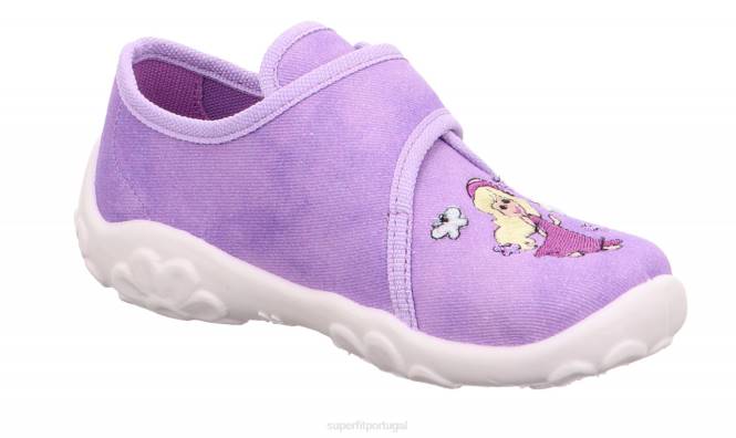 Superfit roxo bebês bonny - chinelo com fecho de velcro JFFX164