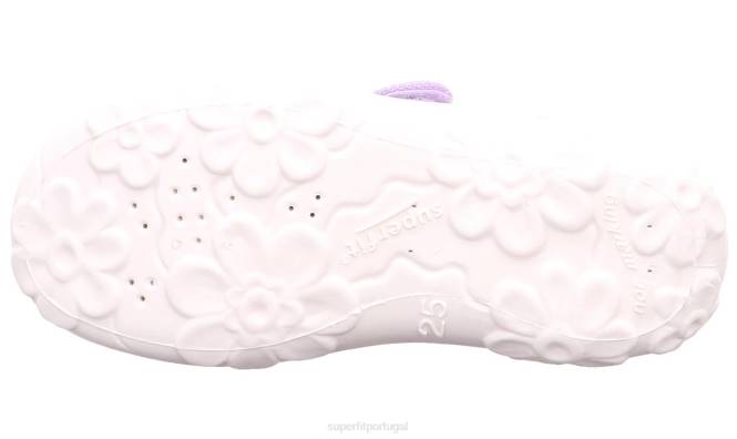 Superfit roxo bebês bonny - chinelo com fecho de velcro JFFX164