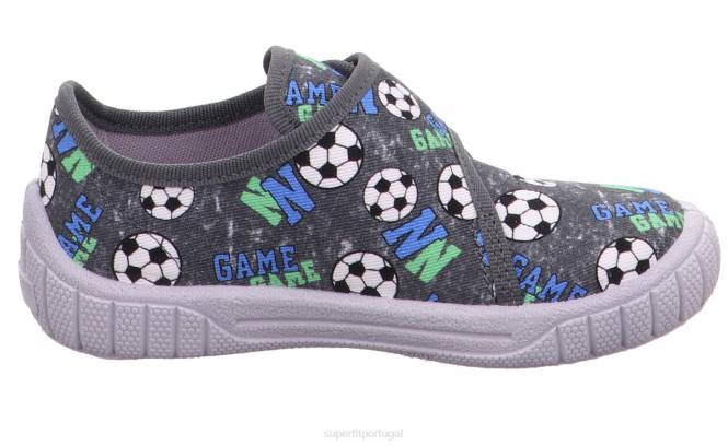 Superfit verde acinzentado bebês conta - chinelo com fecho de velcro JFFX5