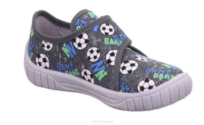 Superfit verde acinzentado bebês conta - chinelo com fecho de velcro JFFX5