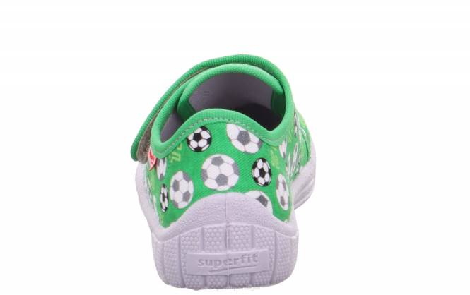 Superfit verde bebês conta - chinelo com fecho de velcro JFFX161