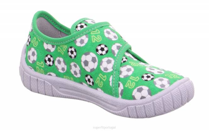 Superfit verde bebês conta - chinelo com fecho de velcro JFFX161