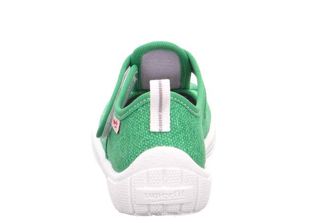 Superfit verde bebês conta - chinelo com fecho de velcro JFFX78