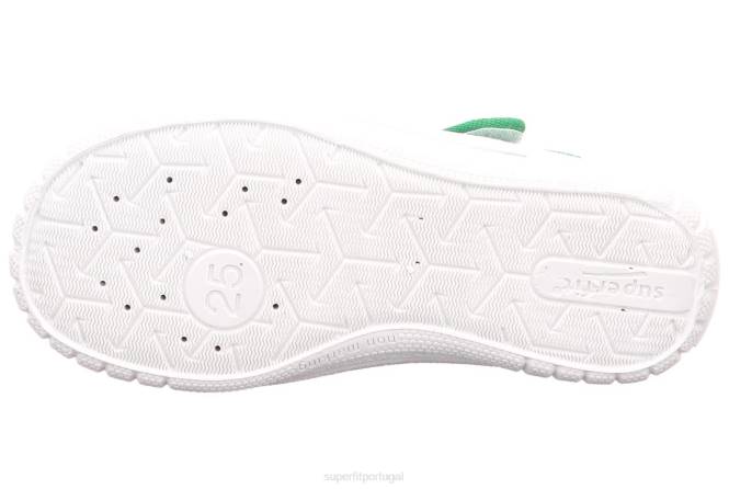 Superfit verde bebês conta - chinelo com fecho de velcro JFFX78