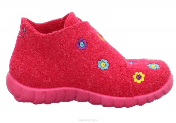 Superfit vermelho bebês feliz - chinelo com fecho de velcro JFFX152