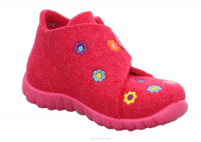 Superfit vermelho bebês feliz - chinelo com fecho de velcro JFFX152