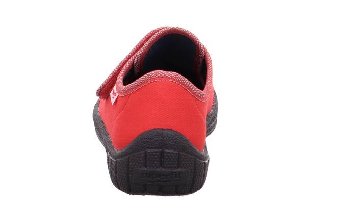 Superfit vermelho/cinza bebês conta - chinelo com fecho de velcro JFFX42