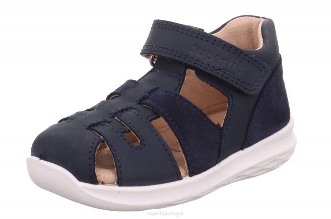 Superfit azul bebês bumblebee - sandália com fecho de velcro JFFX190