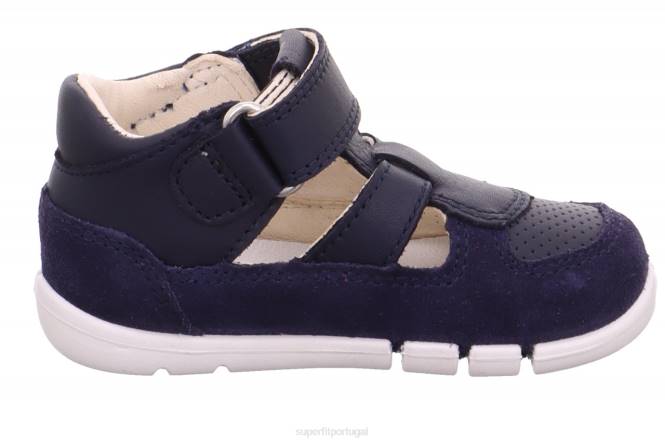 Superfit azul bebês flexy - sandália com fecho de velcro JFFX233