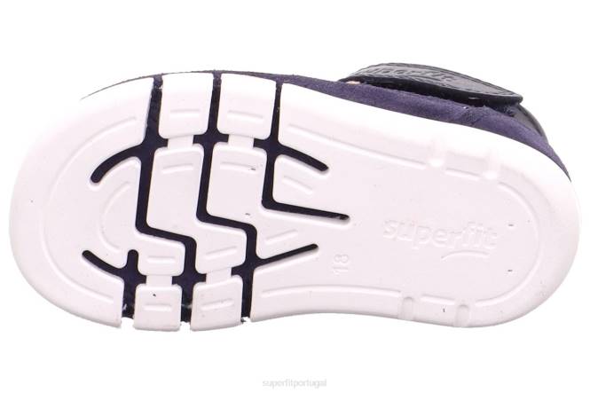 Superfit azul bebês flexy - sandália com fecho de velcro JFFX233