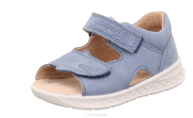 Superfit azul bebês lagoa - sandália com fecho de velcro JFFX169