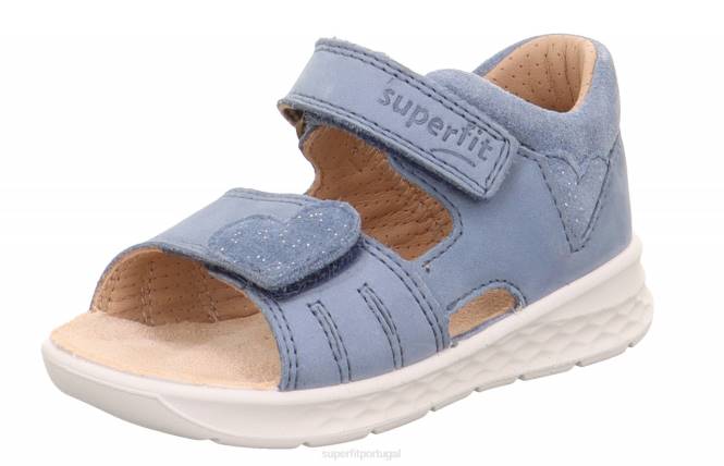 Superfit azul bebês lagoa - sandália com fecho de velcro JFFX187