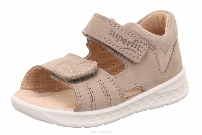 Superfit bege bebês lagoa - sandália com fecho de velcro JFFX226