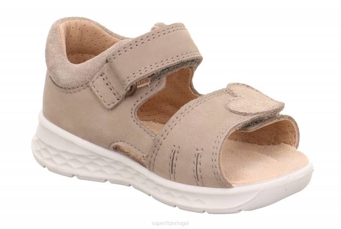 Superfit bege bebês lagoa - sandália com fecho de velcro JFFX226