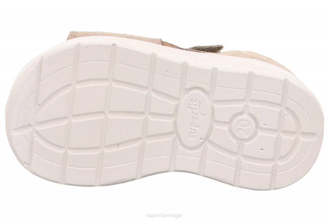 Superfit bege bebês lagoa - sandália com fecho de velcro JFFX226
