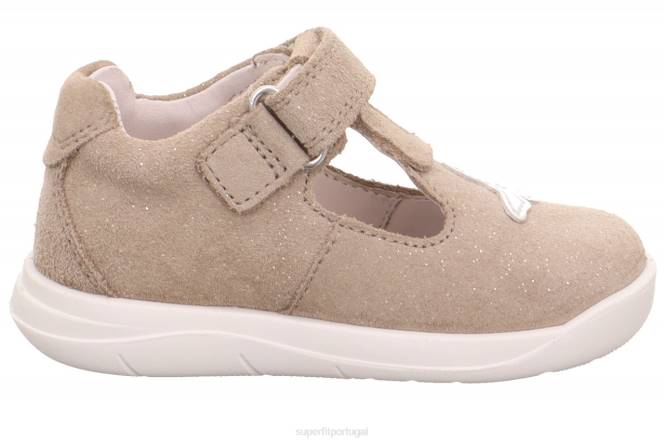 Superfit bege bebês lillo - tênis baixo com velcro JFFX199