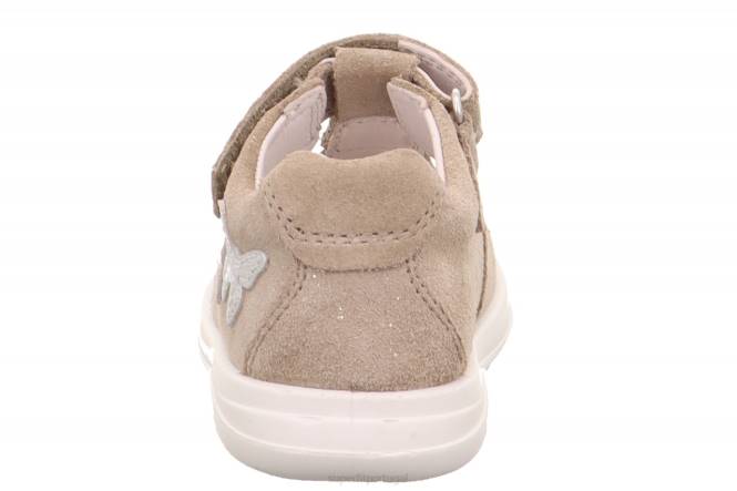 Superfit bege bebês lillo - tênis baixo com velcro JFFX199
