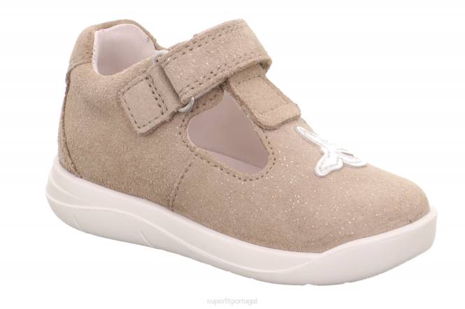 Superfit bege bebês lillo - tênis baixo com velcro JFFX199