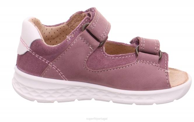 Superfit roxo Rosa bebês lagoa - sandália com fecho de velcro JFFX206