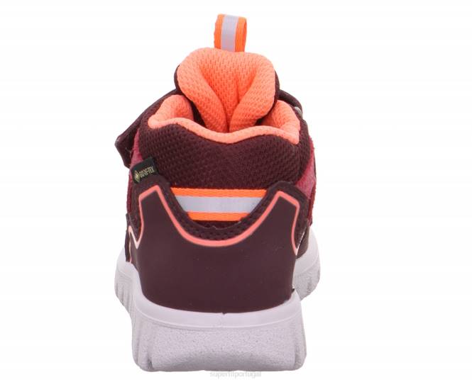 Superfit Laranja vermelha bebês sport7 mini - tênis cano alto com fecho de velcro JFFX273