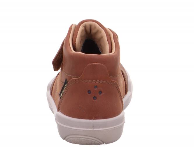 Superfit marrom bebês superfree - tênis cano alto com fecho de velcro JFFX393