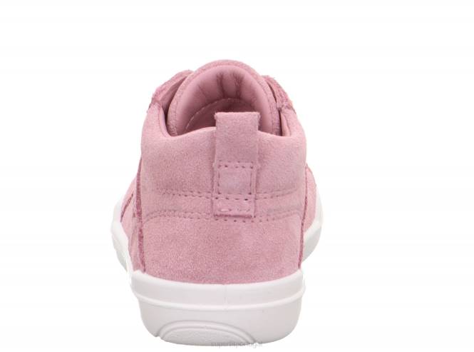 Superfit rosa bebês superfree - tênis alto com cadarço JFFX242