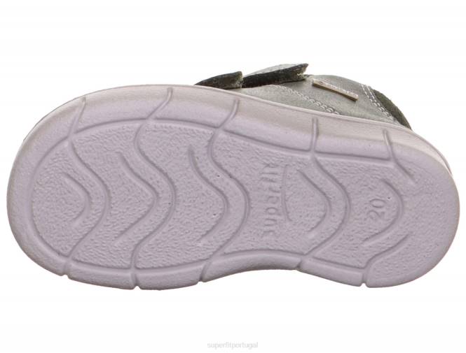 Superfit verde bebês ulli - tênis de cano alto com fecho de velcro JFFX389