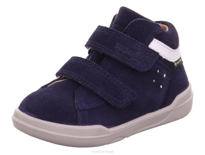 Superfit Branco azulado bebês superfree - tênis cano baixo com velcro JFFX351