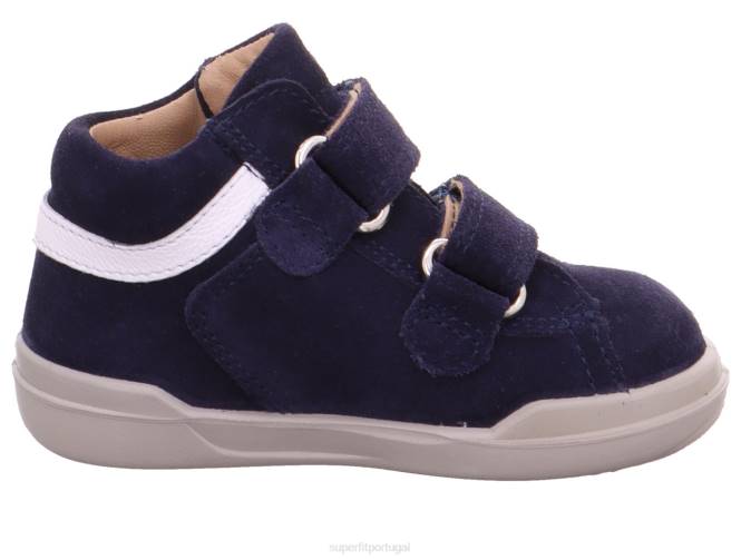 Superfit Branco azulado bebês superfree - tênis cano baixo com velcro JFFX351