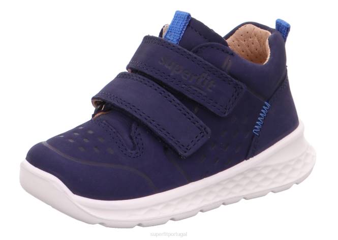 Superfit azul bebês brisa - tênis cano baixo com velcro JFFX237