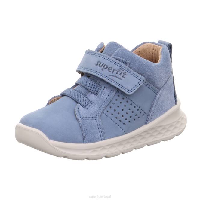 Superfit azul bebês brisa - tênis cano baixo com velcro JFFX340