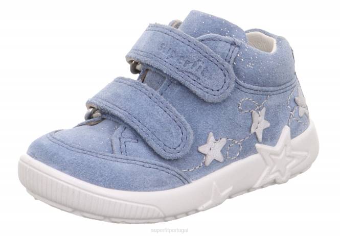 Superfit azul bebês starlight - tênis cano baixo com velcro JFFX285